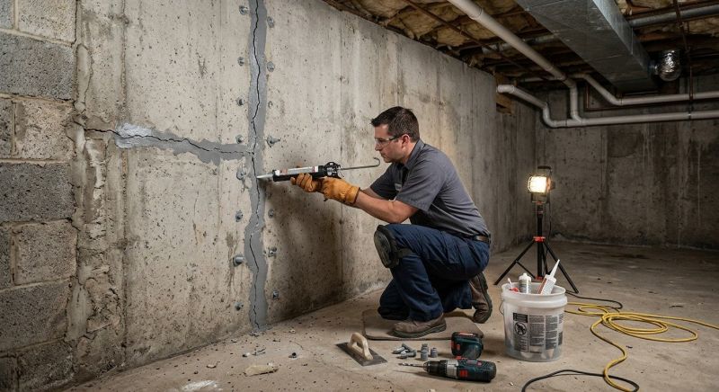Basement Crack Repair in Prince Frederick, MD