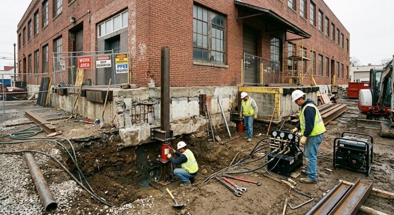 Building Foundation Repair in Saint Leonard, MD