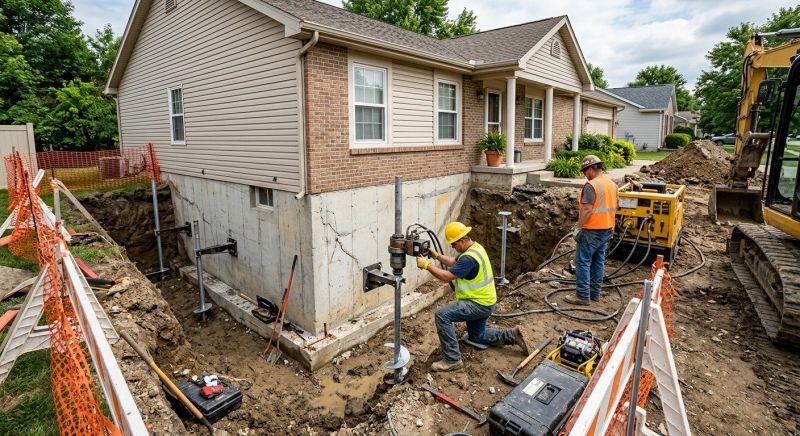 Building Foundation Repair in Saint Leonard, MD
