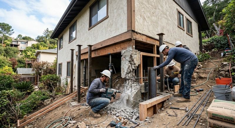 Concrete Foundation Repair in Huntingtown, MD