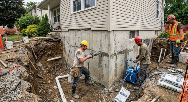 Concrete Foundation Repair in Shady Side, MD