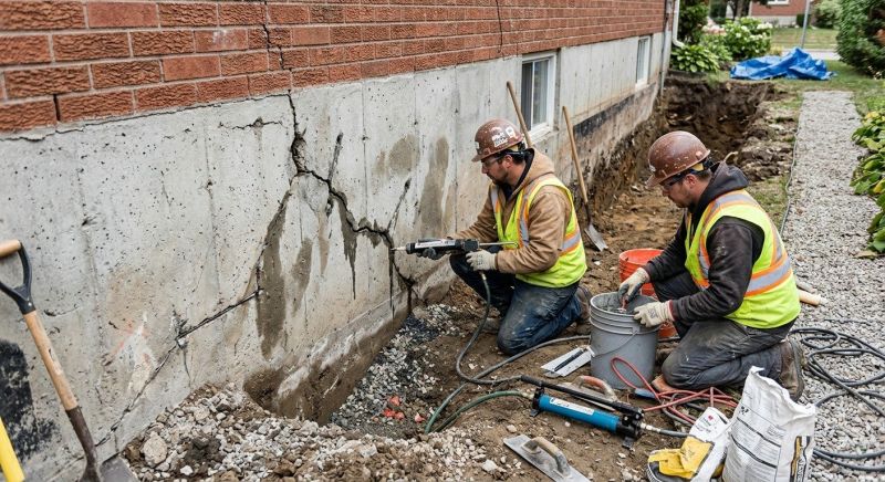 Cracked Foundation Repair in Lothian, MD