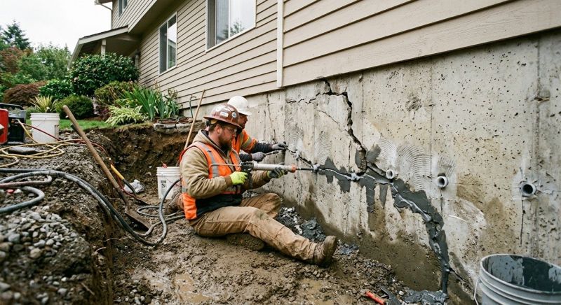 Cracked Foundation Repair in Mechanicsville, MD