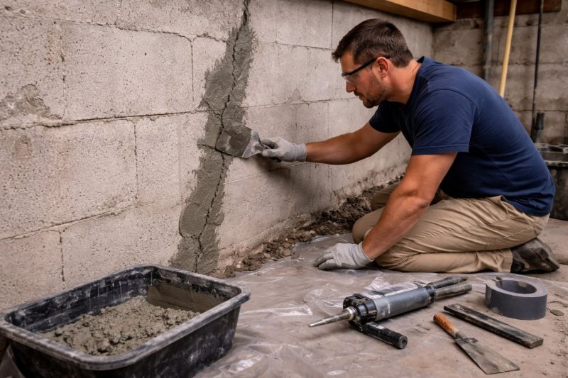 Foundation Crack Repair in Cheltenham, MD