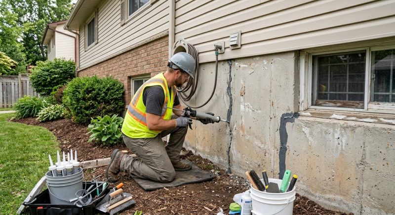 Foundation Crack Sealing in Prince Frederick, MD