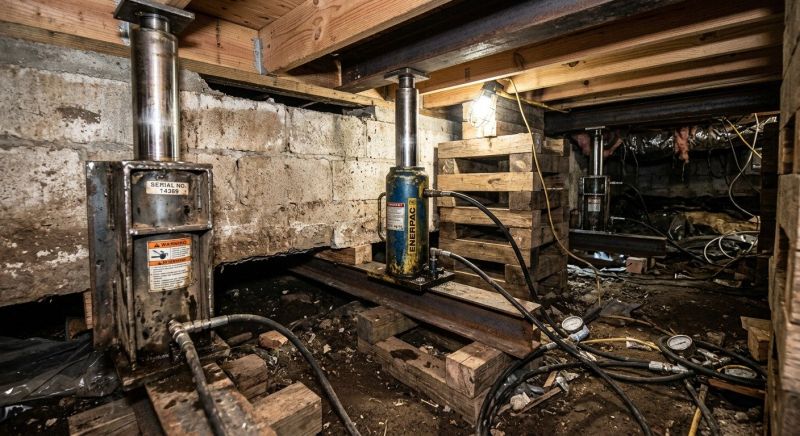 Foundation Jacking in Hollywood, MD