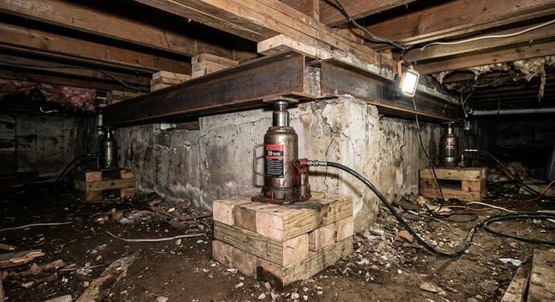 Foundation Jacking in Hollywood, MD