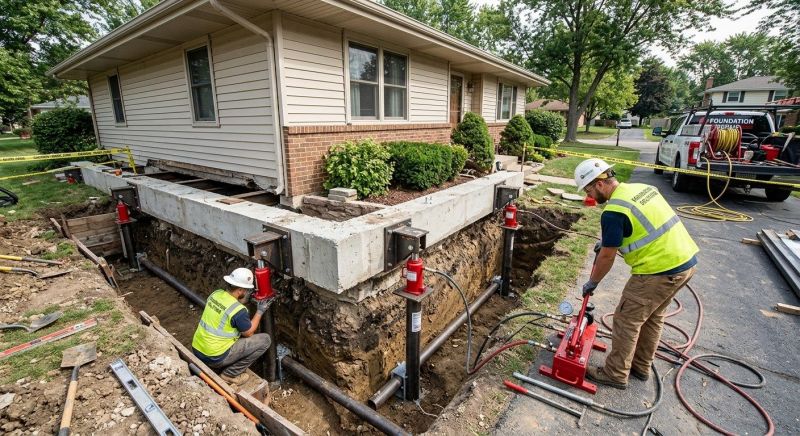 Foundation Jacking in Leonardtown, MD