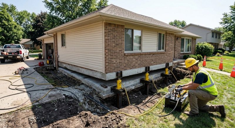 Foundation Lifting in Mechanicsville, MD