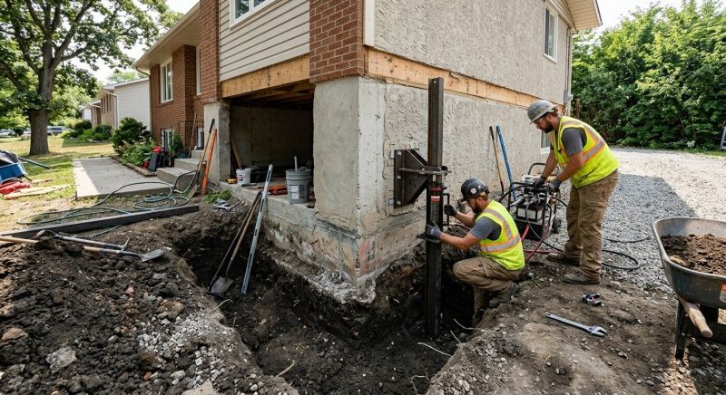 Foundation Pier Repair in Prince Frederick, MD