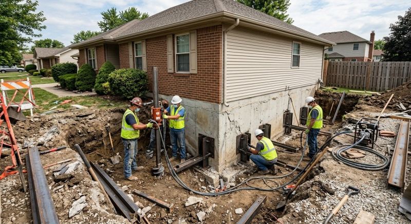Foundation Pier Repair in Prince Frederick, MD