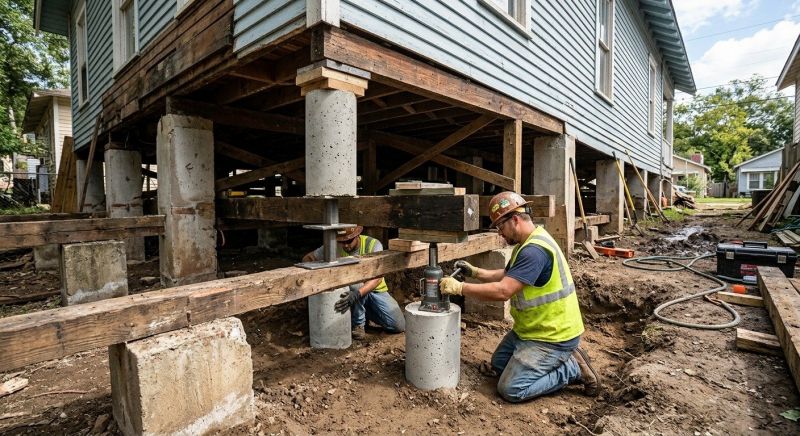 Foundation Pier Repair in Prince Frederick, MD