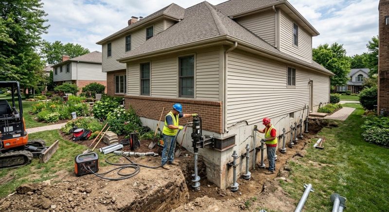 Helical Piers Installation in Prince Frederick, MD