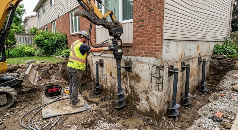 Helical Piers Installation in Prince Frederick, MD
