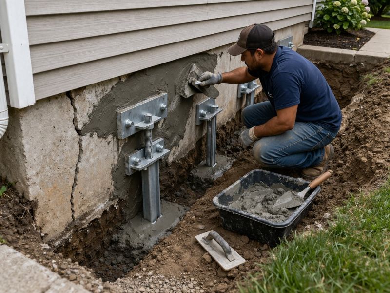 House Foundation Repair in Calvert County, MD