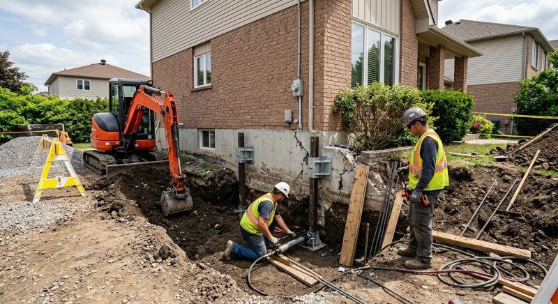 House Foundation Repair in Owings, MD