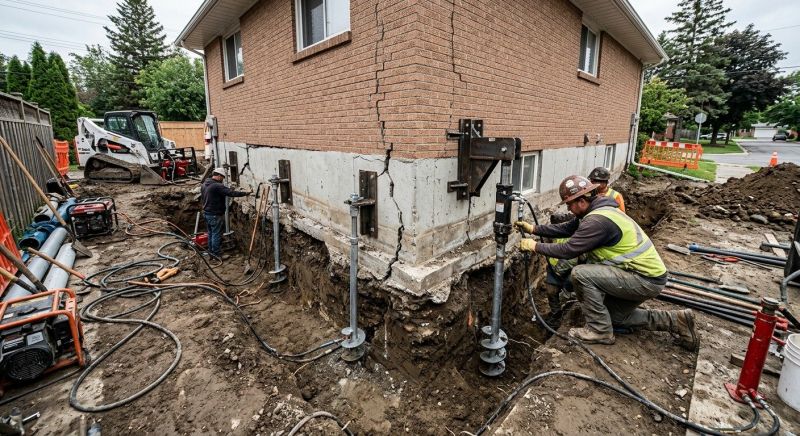 Sinking Foundation Repair in Clinton, MD