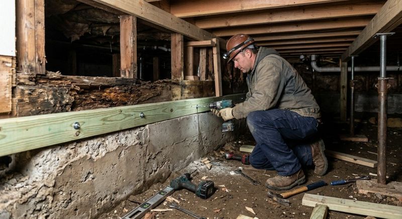 Sinking Foundation Repair in Huntingtown, MD
