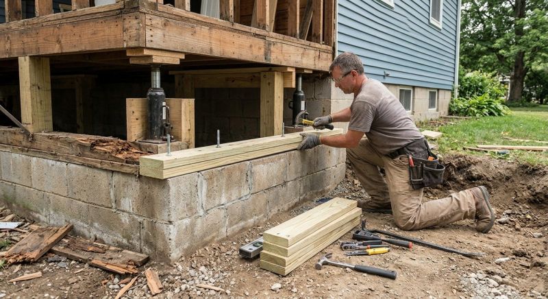 Sinking Foundation Repair in Newburg, MD