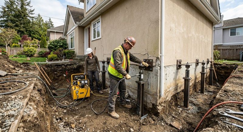 Sinking Foundation Repair in Owings, MD